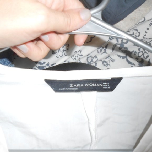 Zara Pleated Short Sleeve Blouse - Picture 4 of 4